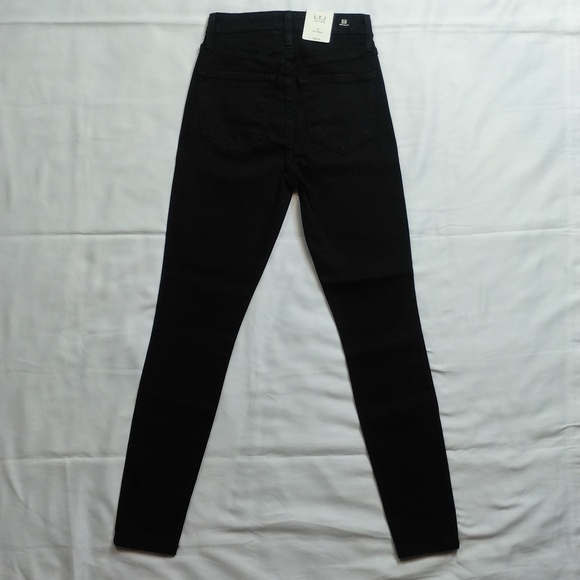 L.T.J. Letters to Juliet Amore Black High Waist Stretch Denim Skinny Jeans Sz 24 - Picture 5 of 6